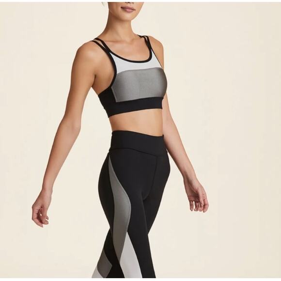 ALALA Luxury Aurora Metallic Athletic Legging & Sports Bra Set‎ Size Large - Picture 1 of 13